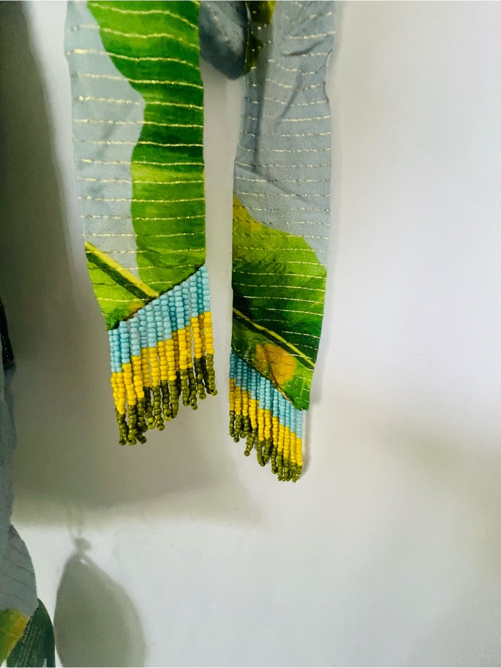 Farm Rio - Fresh Bananas Cover Up - Tropical Leaf Green Sarong - NWT - XL - Picture 8 of 9